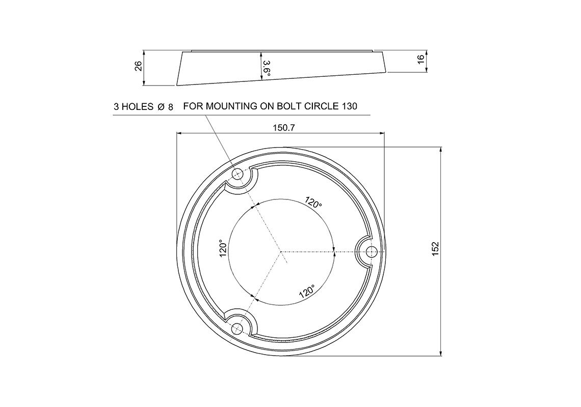 Tilted gasket